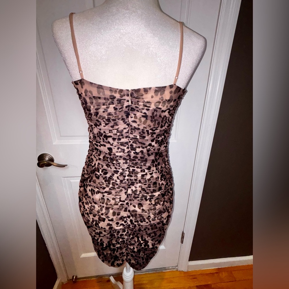 Leopard Mesh Dress - Picture 3 of 9